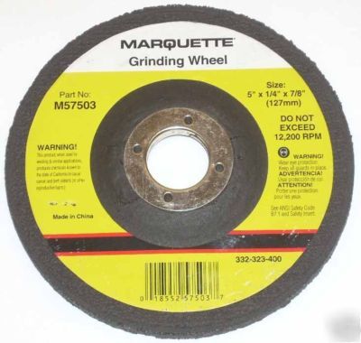 New 60 depressed center grinding wheels 5 x 1/4 x 7/8 - 