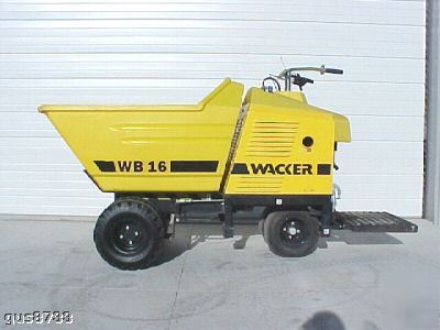 Wacker wb 16 contrete buggy power buggy honda 13 hsp