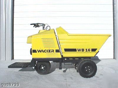 Wacker wb 16 contrete buggy power buggy honda 13 hsp