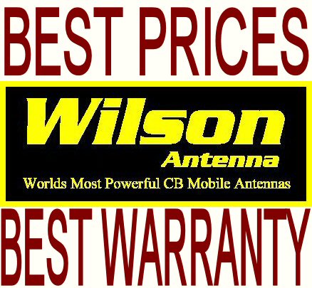 Wilson 4 ft silver load adj. swr cb ham radio antenna