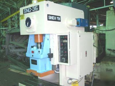 Seyi (shieh yih) gap frame press, 35 ton, 3 hp (19973)