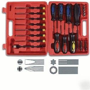 VTSET19 â€” 34 pc tool set w/ case: torx, hex, sockets