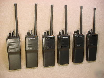 6 motorola HT1000 16 ch 5 w vhf 146-174 handheld radios