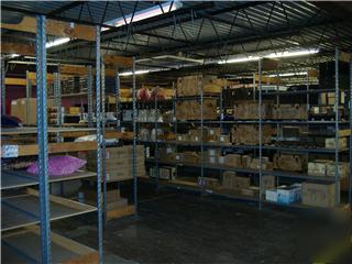 8't x 4'w x 2'd backroom pallet racking shelving - - -