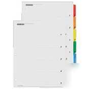 Cardinal brands onestep index system tabs 1-8 |1 set|