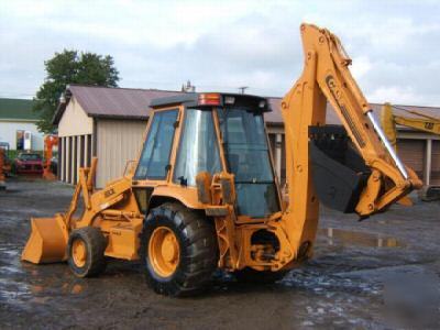 Case 580L farm tractor loader backhoe