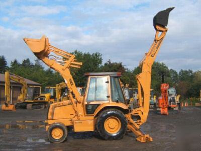 Case 580L farm tractor loader backhoe