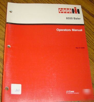 Case ih 8550 baler operator's manual book