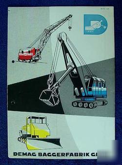 Demag excavators.cranes line brochure 1953