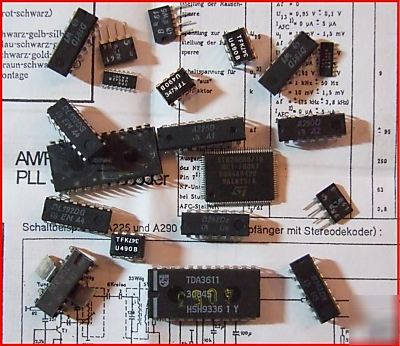 Ics, integrated circuits 20 pck -components (see sizes)