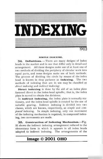 Indexing how to use a dividing head mill