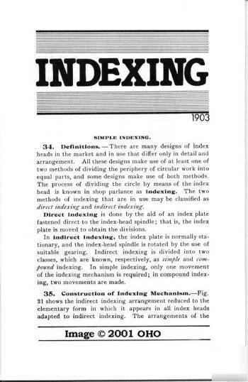 Indexing how to use a dividing head mill