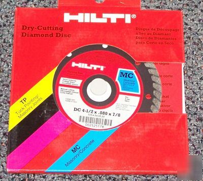 New 11 hilti dc diamond tuck point saw blades 4.5-7/8
