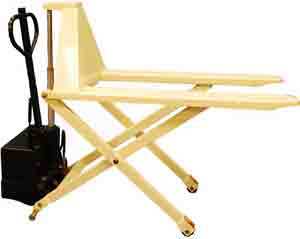 New jpl high lift electric pallet jack scissor truck