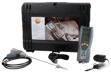 Testo 327-1 combustion analyzer kit 2 with case