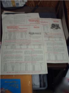 Various vntage farm brochures instructions