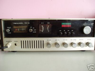 Vintage realistic trc-55 base station and microphone