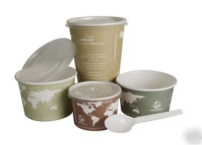 Biodegradable compostable soup container 8 oz case 1000