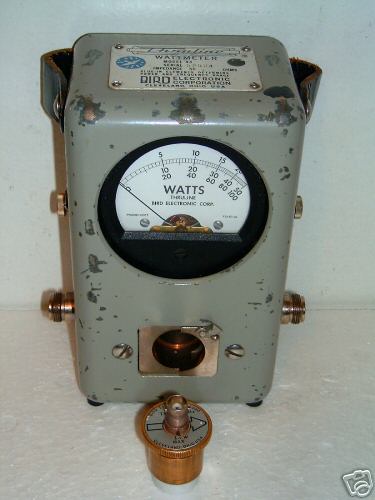 Bird 43 thruline directional wattmeter slug element e 