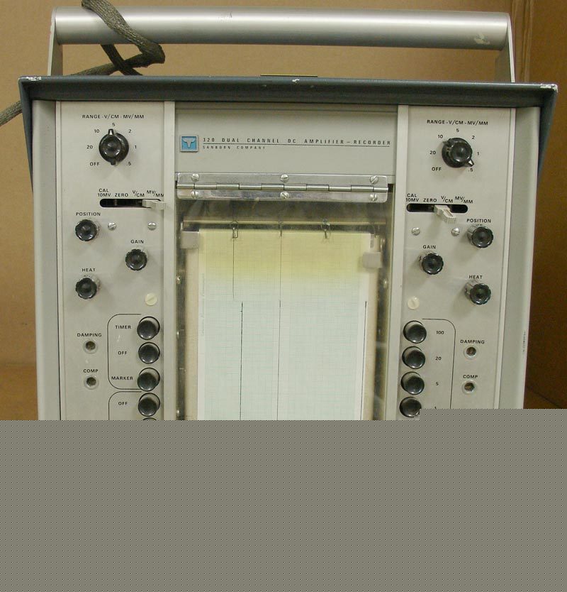 Hewlett packard hp 320 dc amp recorder w/manual