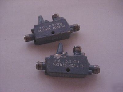 Narda model 4053-10 2.6-5.2 ghz connectors (2 ea.)