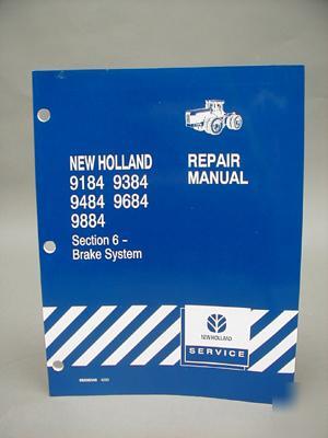 New holland repair manual brake system 9184 9884 9684