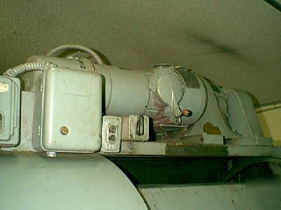 Rotary tumbler deburr machine, twin chamber, vari-speed