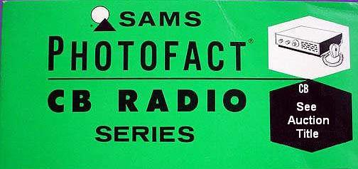 Sams cb radio photofact volume #89 - see index pdf
