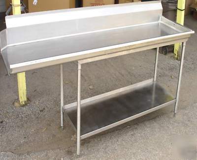 Used 8 ft right side dishwasher table clean stainless