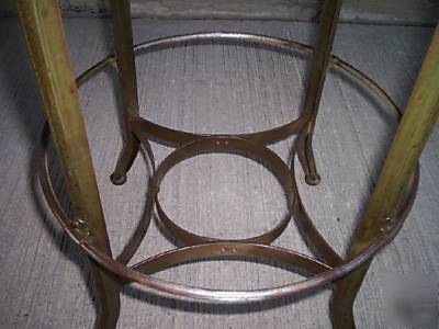 Vtg. metal industrial, machine age uhl draftinlg stool