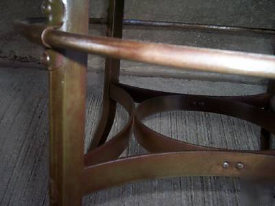 Vtg. metal industrial, machine age uhl draftinlg stool