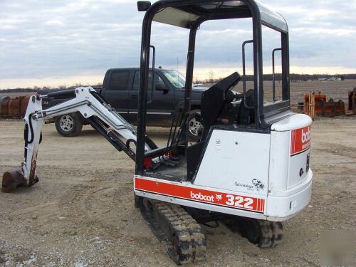 99 bobcat 322 mini excavator