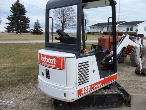 99 bobcat 322 mini excavator