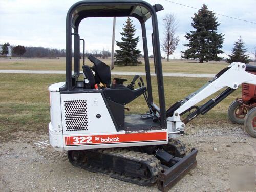 99 bobcat 322 mini excavator