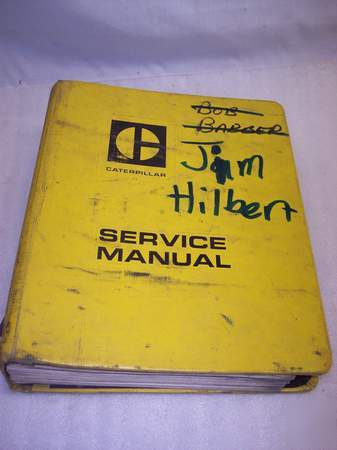 641/651 caterpillar tractor/scraper service manual 