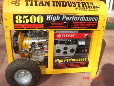 8500 watts titan generator 