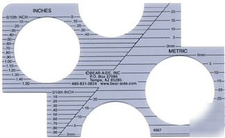 Bear-aide forensic photography scale set