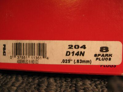 204 D14N champion industrial spark plugs 3 boxes