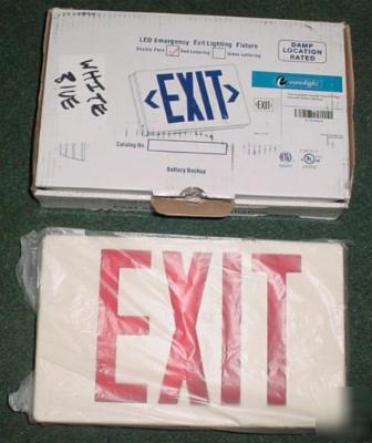 Econolight led emergency exit lighting fixture 