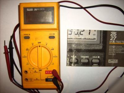 Fluke 25 multimeter w/manual