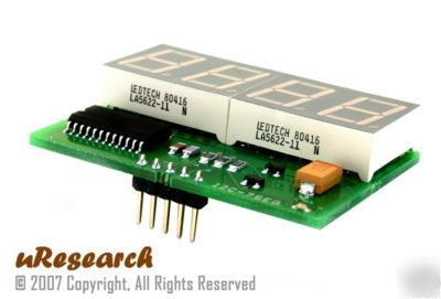 I2C-7SEG (I2C 4-dig 7-segment) basic stamp, pic, atmel 