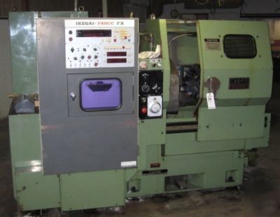 Ikegai FX25N fx-25N cnc lathe w/chuck & fanuc control