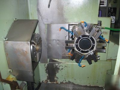 Ikegai FX25N fx-25N cnc lathe w/chuck & fanuc control