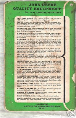 John deere operator's manual grain drill model 