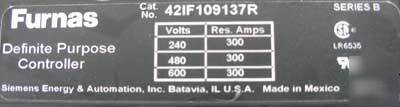 New siemens 42IF109137R def purpose contactor 300A 3P 