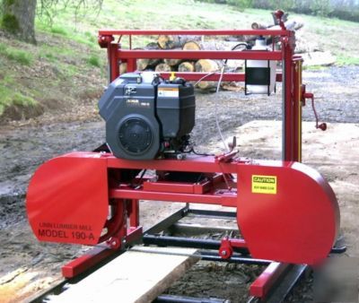 Sawmill linn lumber 190A portable bandsaw mill 