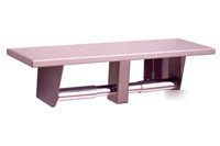 Bobrick b-2840 double roll t. tissue dispenser w/ shelf