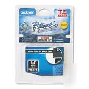 Brother intl. p-touch tz tape cartridge white on black