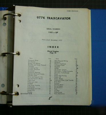 Cat caterpillar 977K repair shop service & parts manual