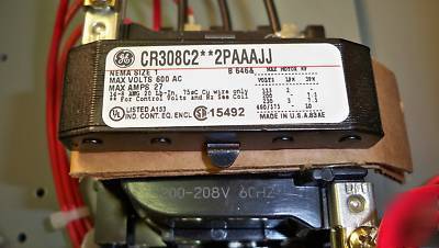 Ge CR308 size 1 combination magnetic motor starter